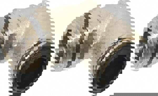 Push-To-Connect Tube to Universal Thread Tube Fitting: Swivel Elbow, 3/8